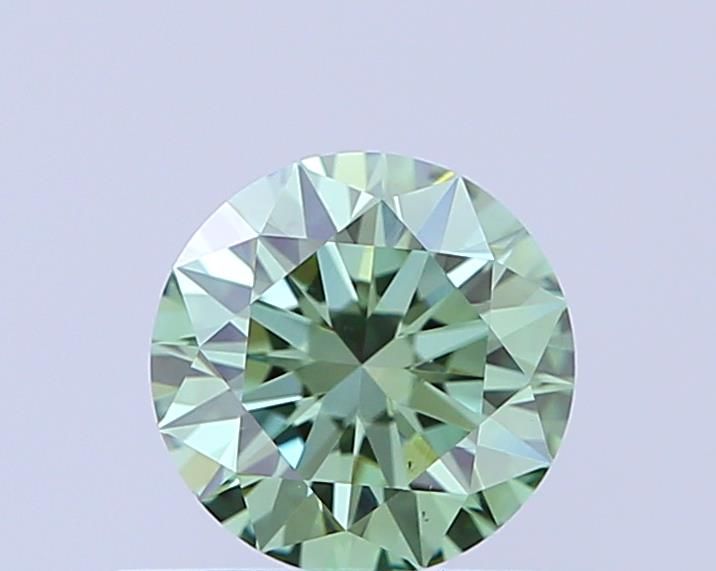 0.5 CT Fancy Vivid Green ROUND