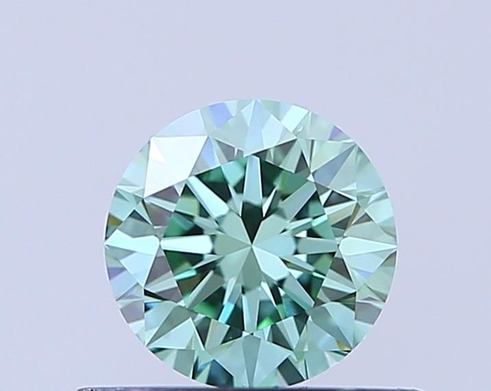 0.52 CT Fancy Vivid Green ROUND