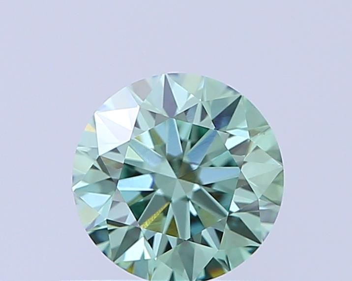 0.55 CT Fancy Vivid Green ROUND