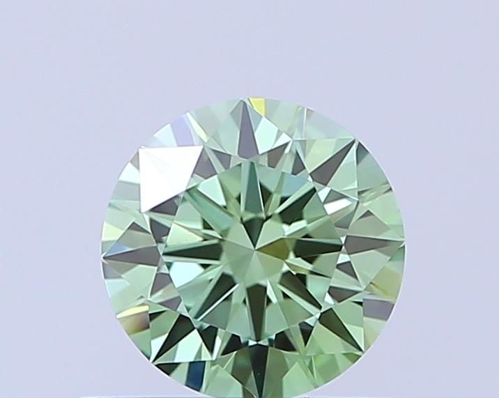 0.54 CT Fancy Vivid Green ROUND