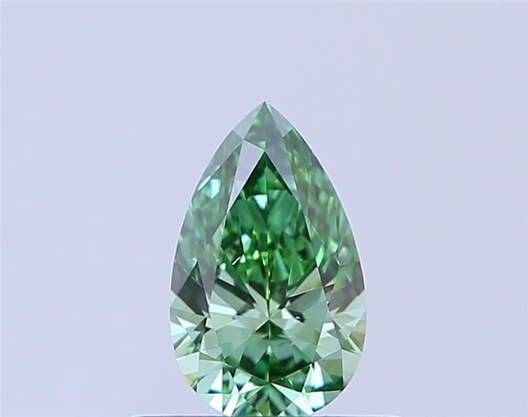 0.51 CT Fancy Vivid Green PEAR