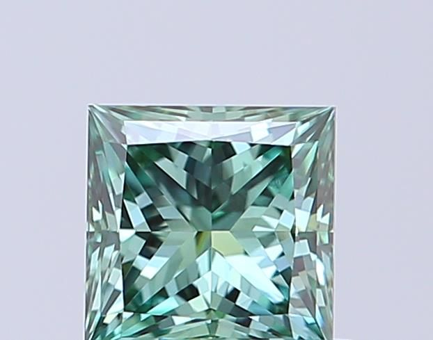 0.54 CT Fancy Vivid Green PRINCESS