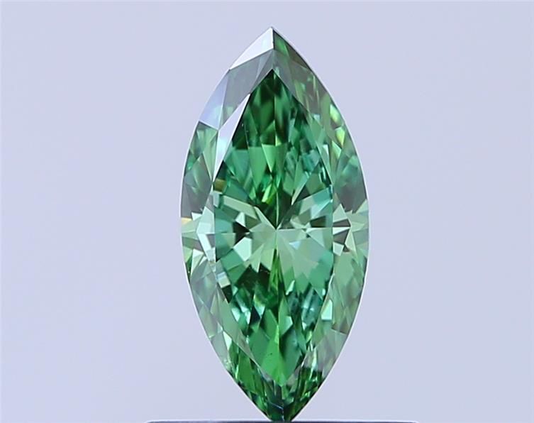 0.54 CT Fancy Vivid Green MARQUISE
