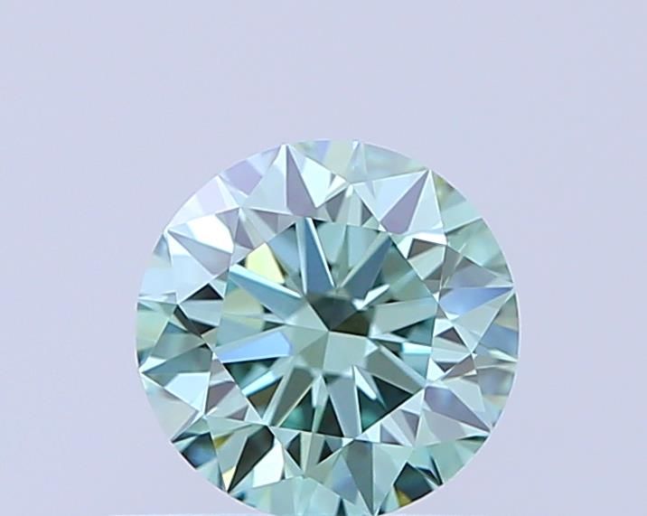 0.52 CT Fancy Vivid Green ROUND