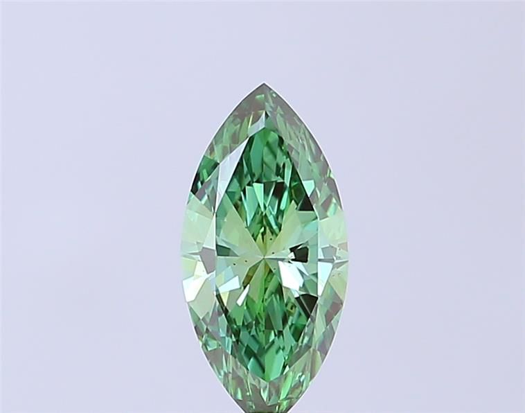 1.02 CT Fancy Vivid Green MARQUISE