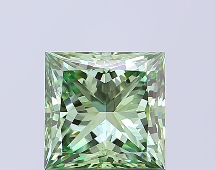 1.0 CT Fancy Vivid Green PRINCESS