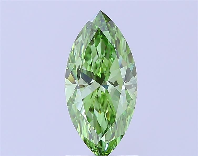 1.53 CT Fancy Vivid Green MARQUISE