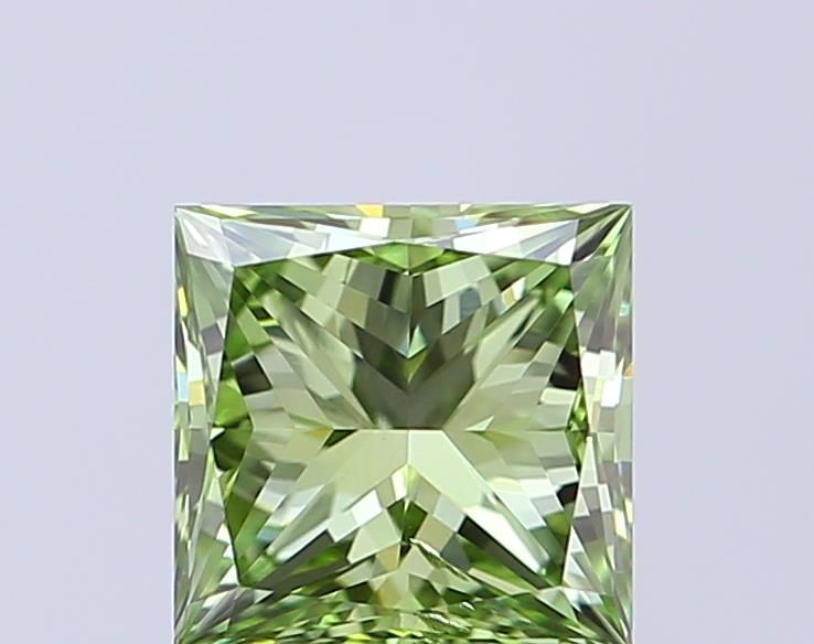 1.0 CT Fancy Vivid Green PRINCESS