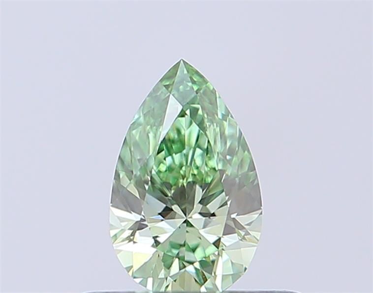 0.32 CT Fancy Vivid Green PEAR