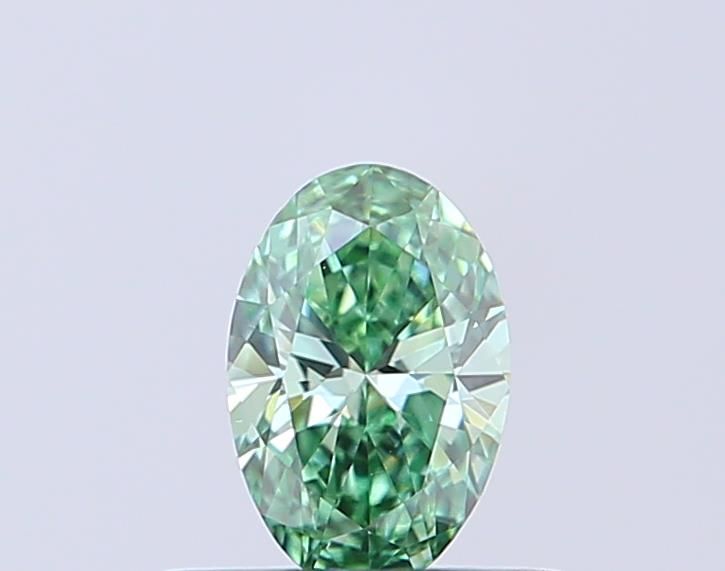 0.3 CT Fancy Vivid Green OVAL
