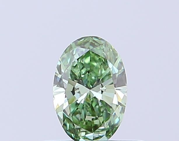 0.3 CT Fancy Vivid Green OVAL