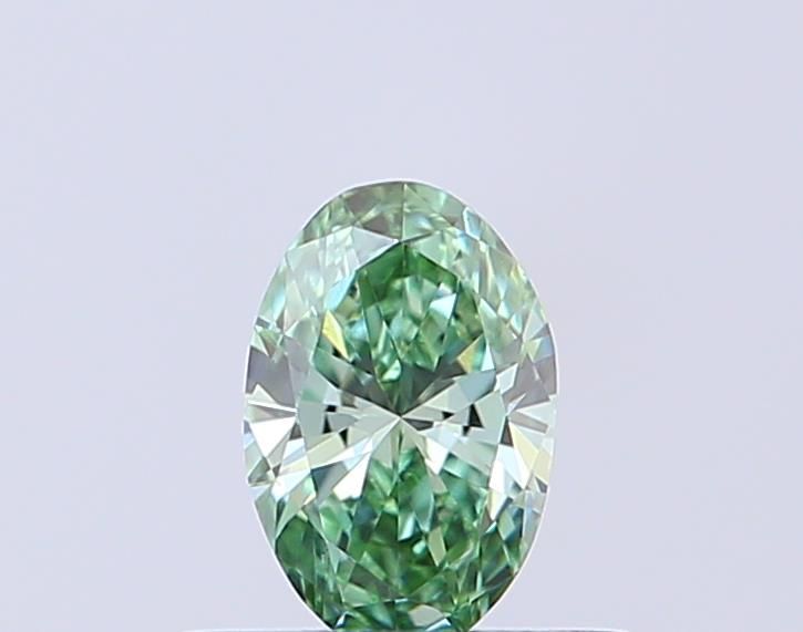 0.3 CT Fancy Vivid Green OVAL
