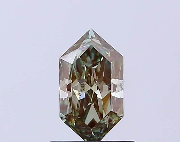 1.0 CT Fancy Green HEXAGONAL