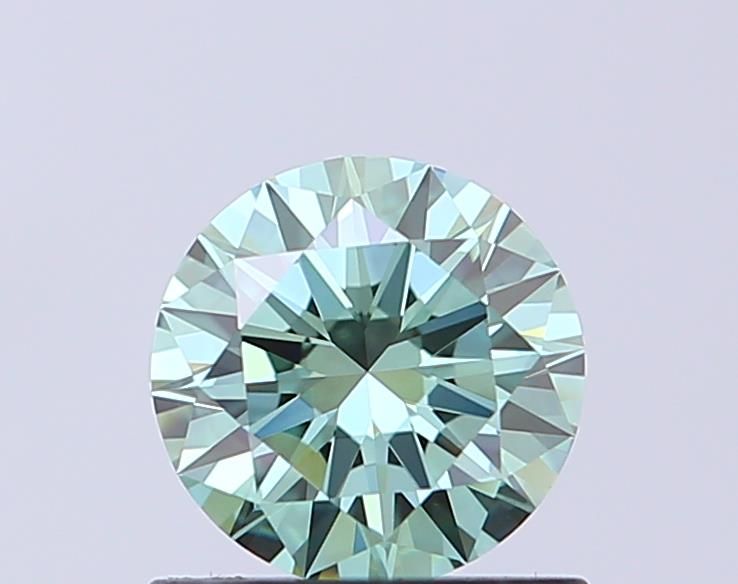 0.8 CT Fancy Vivid Green ROUND