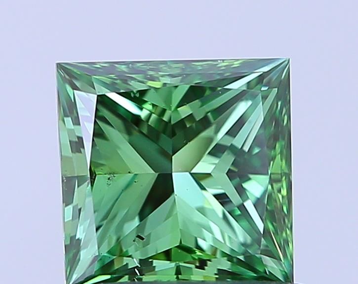 1.0 CT Fancy Vivid Green PRINCESS