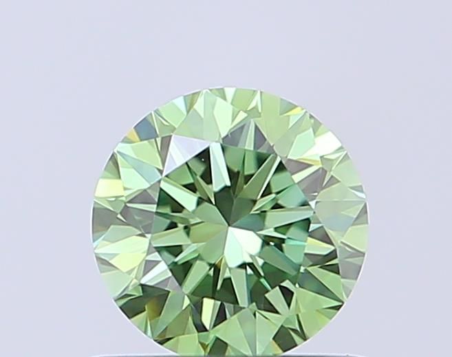 0.56 CT Fancy Vivid Green ROUND