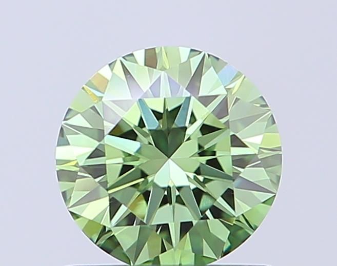 0.71 CT Fancy Vivid Green ROUND