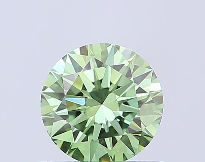 0.51 CT Fancy Vivid Green ROUND