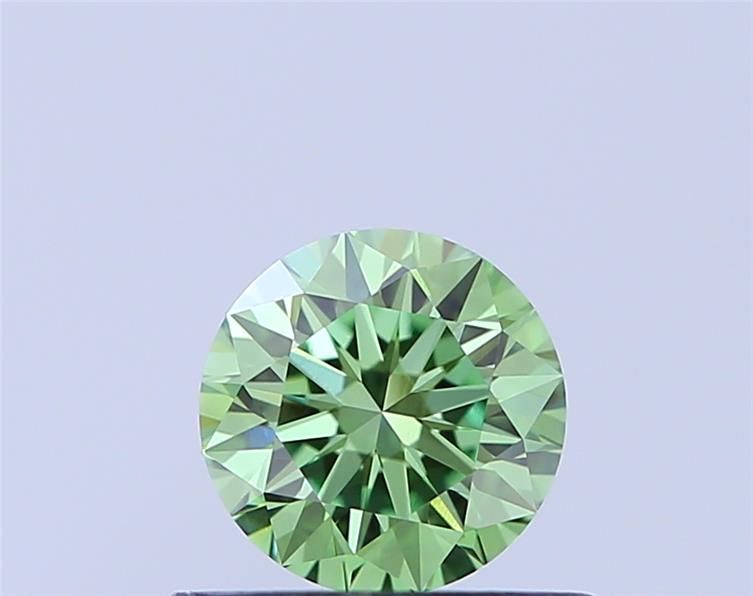 0.57 CT Fancy Vivid Green ROUND