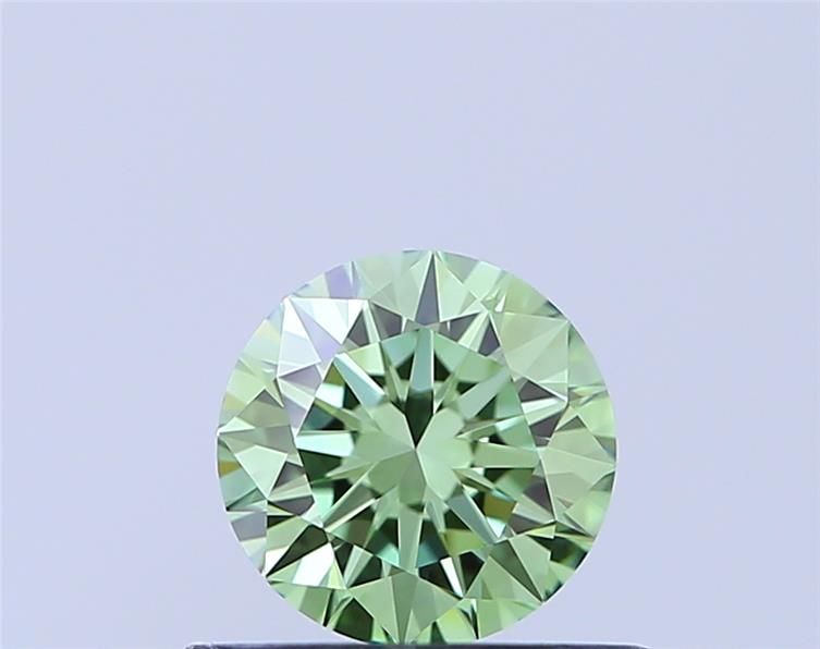 0.54 CT Fancy Vivid Green ROUND