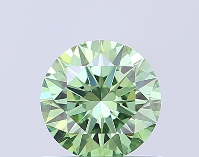 0.53 CT Fancy Vivid Green ROUND