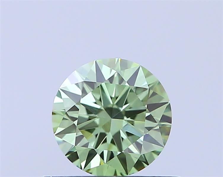 0.53 CT Fancy Vivid Green ROUND