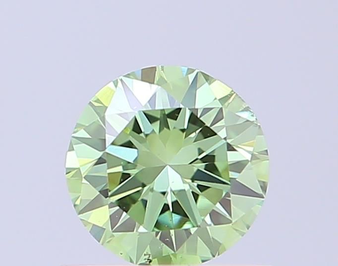 0.5 CT Fancy Vivid Green ROUND
