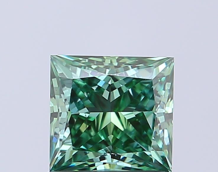 1.01 CT Fancy Vivid Green PRINCESS