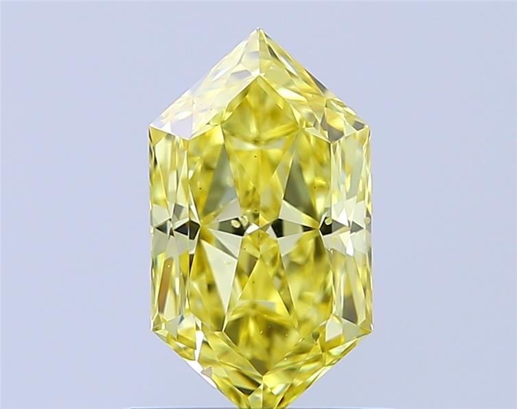 1.01 CT Fancy Intense Yellow HEXAGONAL