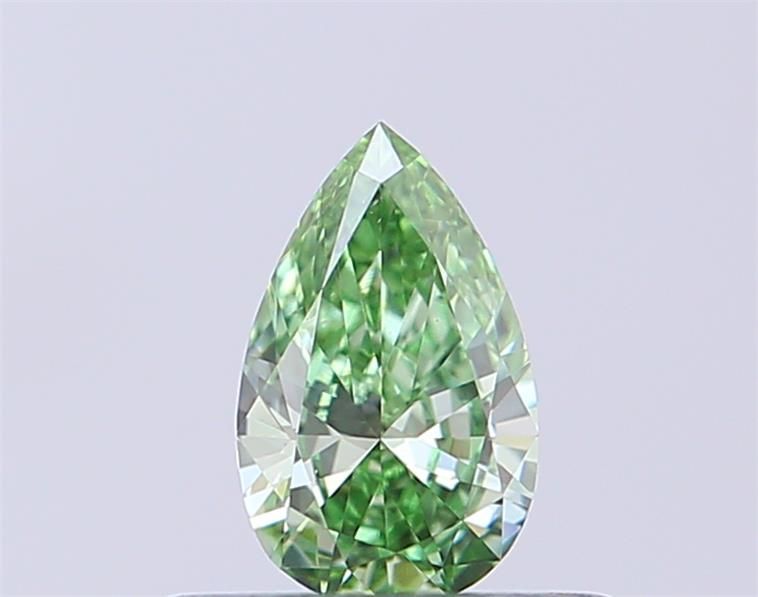 0.27 CT Fancy Vivid Green PEAR