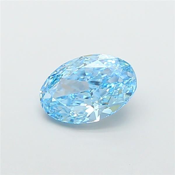 1.59 CT Fancy Vivid Blue OVAL