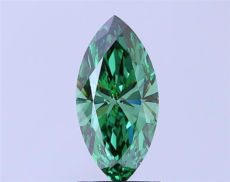 1.5 CT Fancy Vivid Green MARQUISE