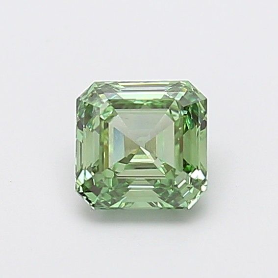 1.04 CT Fancy Vivid Green ASSCHER