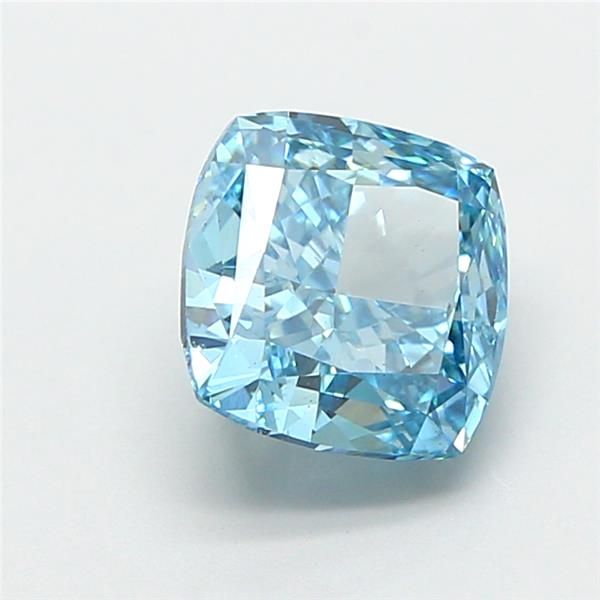 2.02 CT Fancy Vivid Blue CUSHION MODIFIED