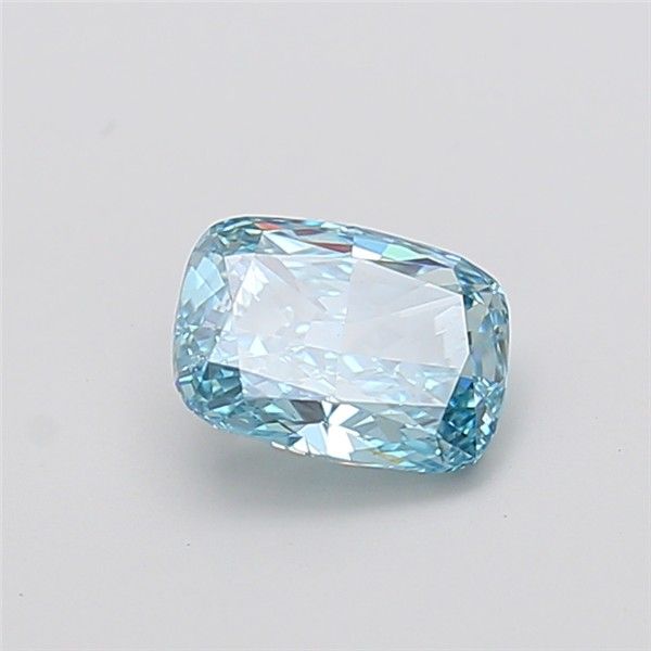 1.51 CT Fancy Vivid Blue CUSHION MODIFIED