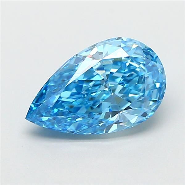 1.5 CT Fancy Vivid Blue PEAR
