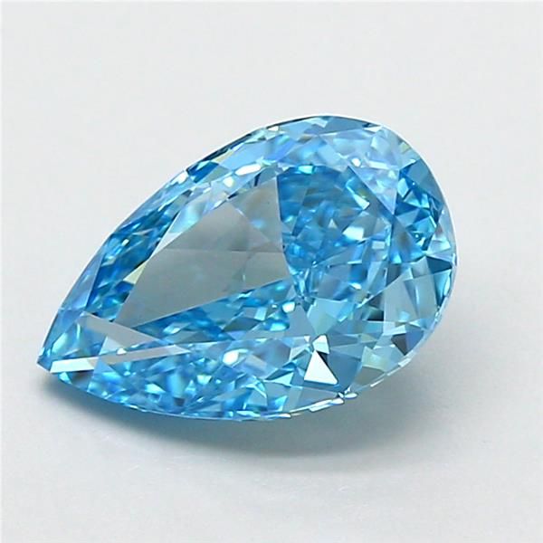 2.06 CT Fancy Vivid Blue PEAR