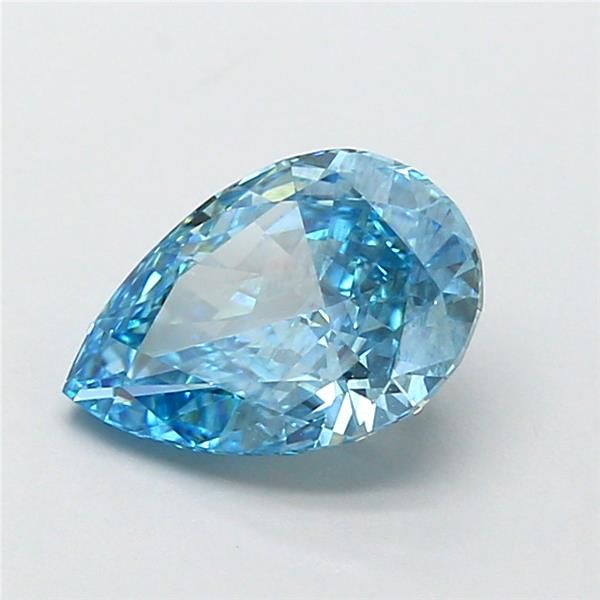 2.01 CT Fancy Vivid Blue PEAR