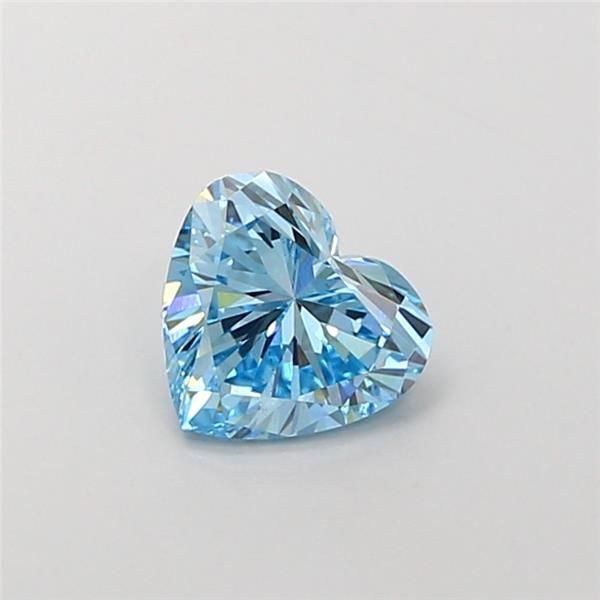 1.01 CT Fancy Vivid Blue HEART