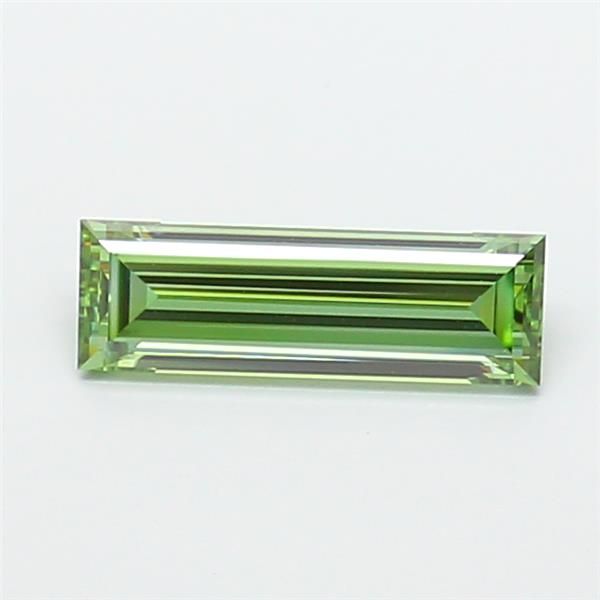1.22 CT Fancy Vivid Green BAGUETTE