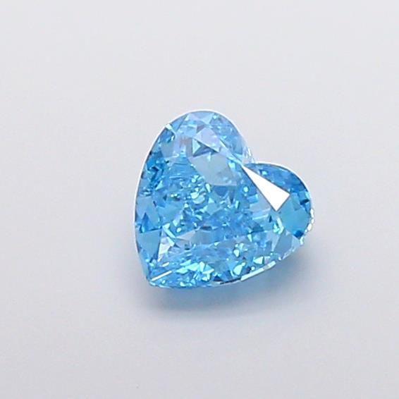 1.06 CT Fancy Vivid Blue HEART
