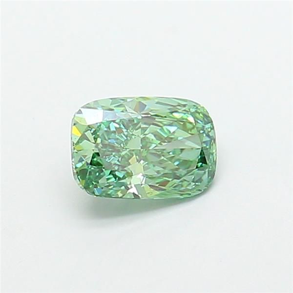 1.04 CT Fancy Vivid Green CUSHION MODIFIED