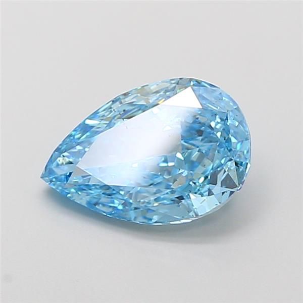 2.08 CT Fancy Vivid Blue PEAR