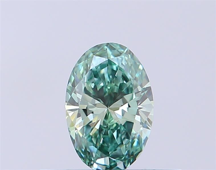 0.33 CT Fancy Intense Green OVAL