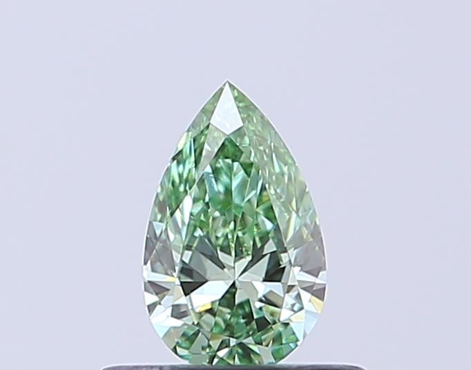 0.31 CT Fancy Vivid Green PEAR
