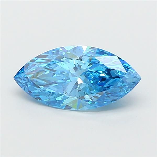 2.06 CT Fancy Vivid Blue MARQUISE