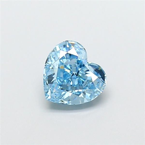 1.03 CT Fancy Vivid Blue HEART