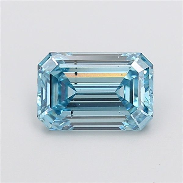 2.52 CT Fancy Vivid Blue EMERALD