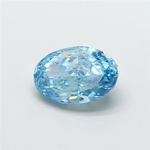 1.53 CT Fancy Vivid Blue OVAL