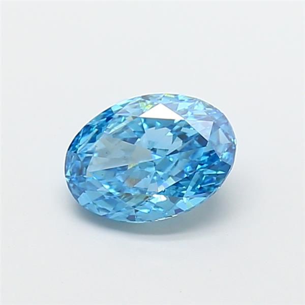 2.01 CT Fancy Vivid Blue OVAL